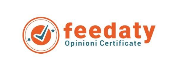 Opinioni certificate da Feedaty